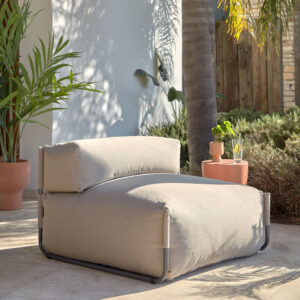 Kave Home Modulaire Outdoor Bank 'Square' kleur Groen