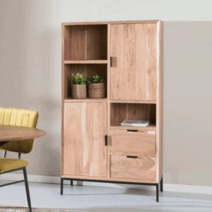 Opbergkast 'Oslo' Acaciahout, 155 x 86cm