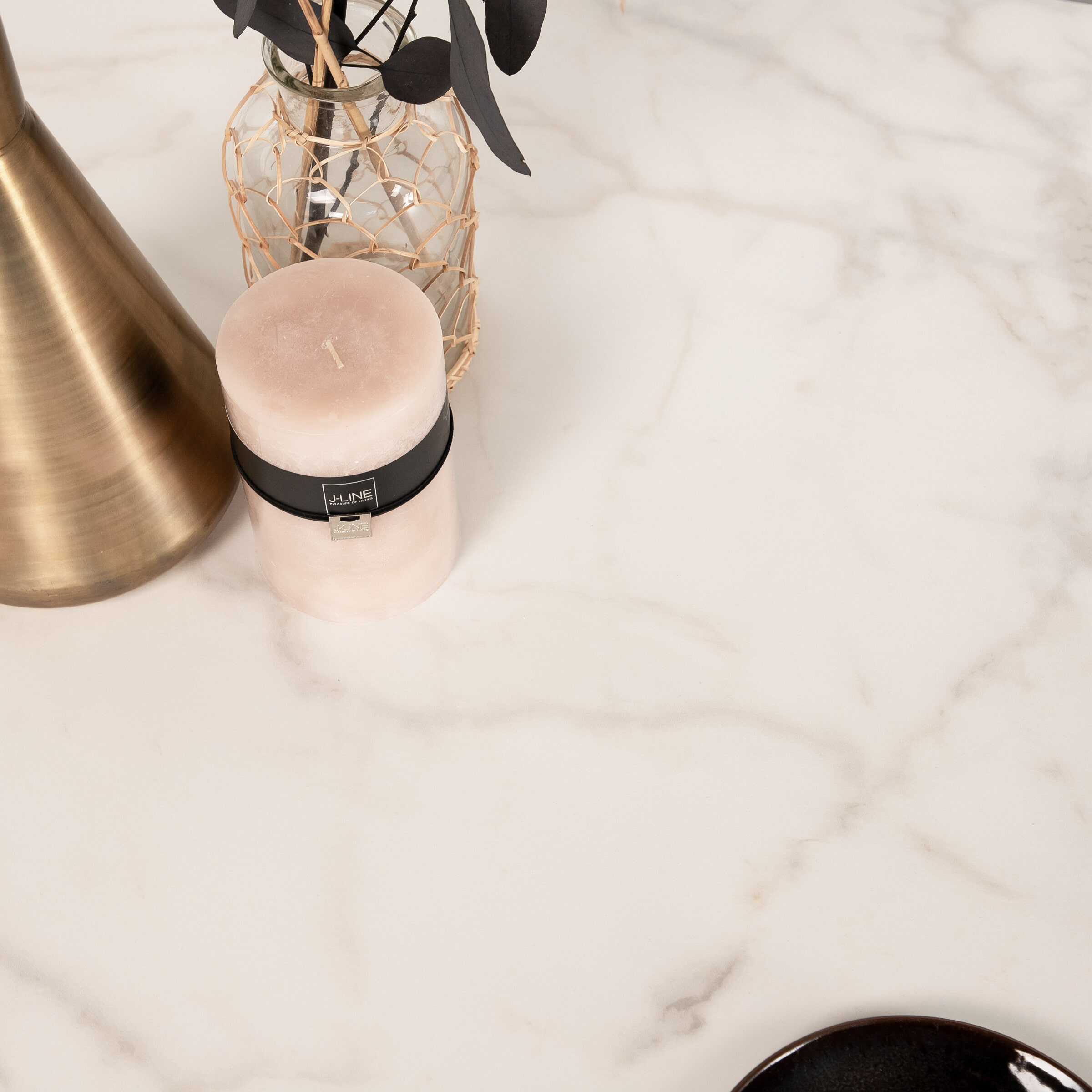 Sohome Eettafel 'Parker' Keramiek met marmerlook, 200 x 100cm, kleur Wit - Afbeelding 5