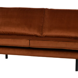 WOOOD Bank 2,5-zits 'Rodeo' Velvet, kleur Roest