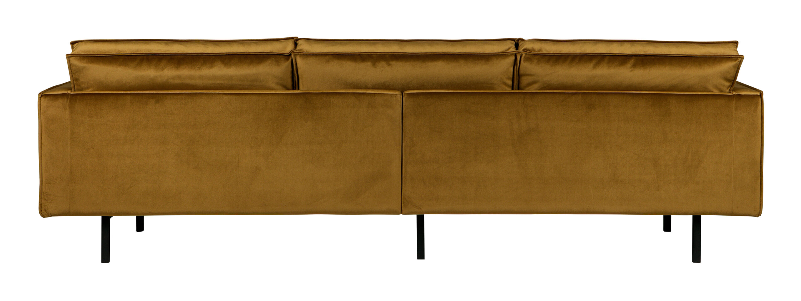 WOOOD Bank 'Rodeo' Velvet, 3-zits, kleur Honey (Geel) - Afbeelding 4