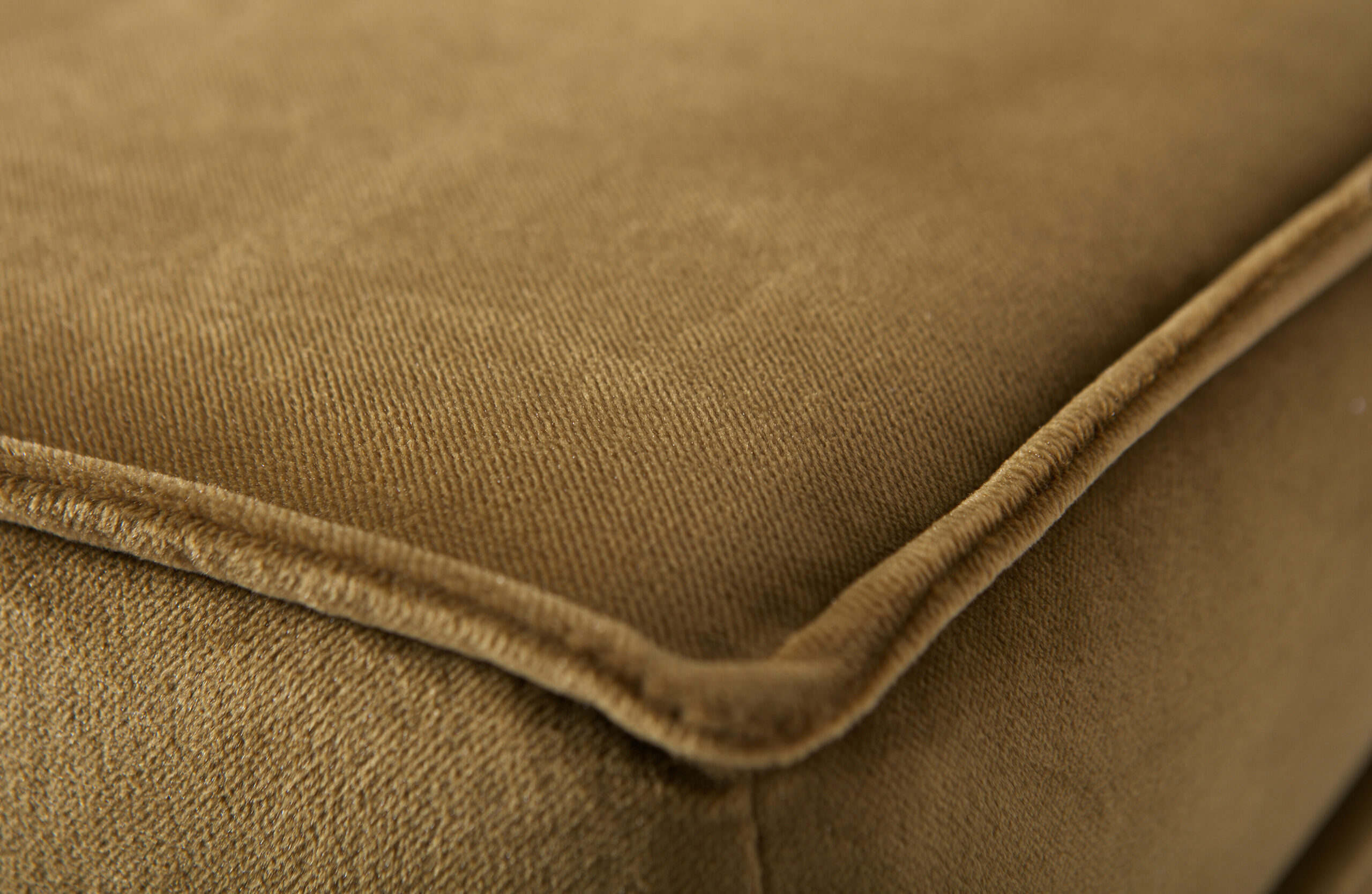 WOOOD Hocker 'Rodeo' Velvet, kleur Honey (geel) - Afbeelding 4