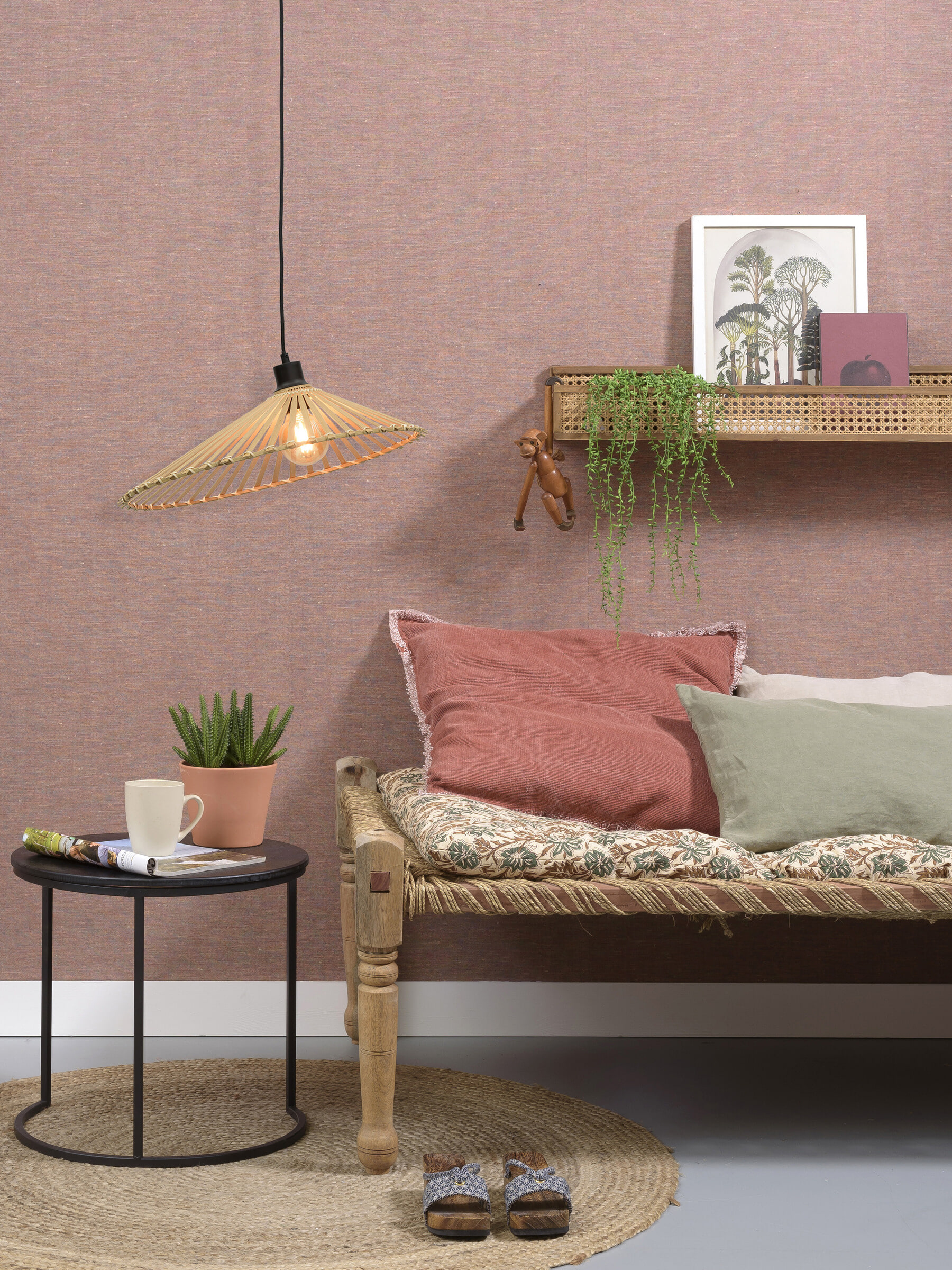 GOOD&MOJO Hanglamp 'Bromo' 50cm, Bamboe, kleur Naturel - Afbeelding 6