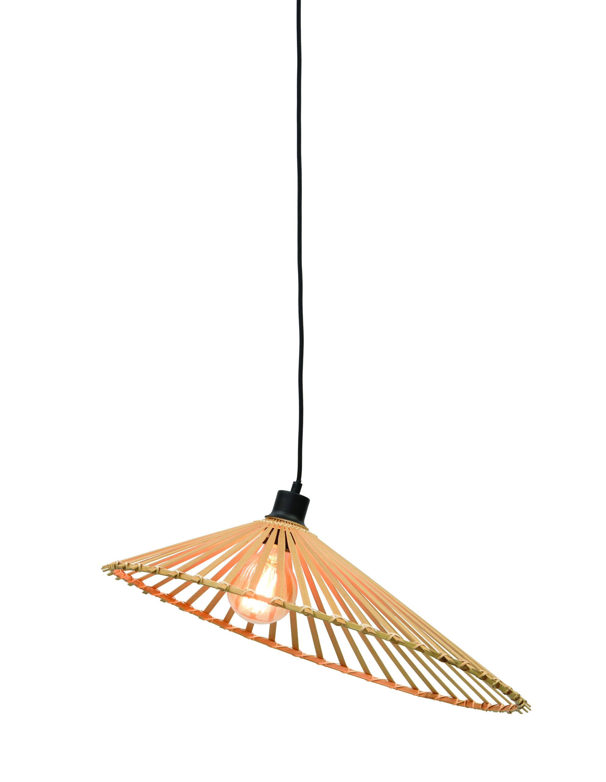 GOOD&MOJO Hanglamp 'Bromo' 60cm, Bamboe, kleur Naturel - Afbeelding 2