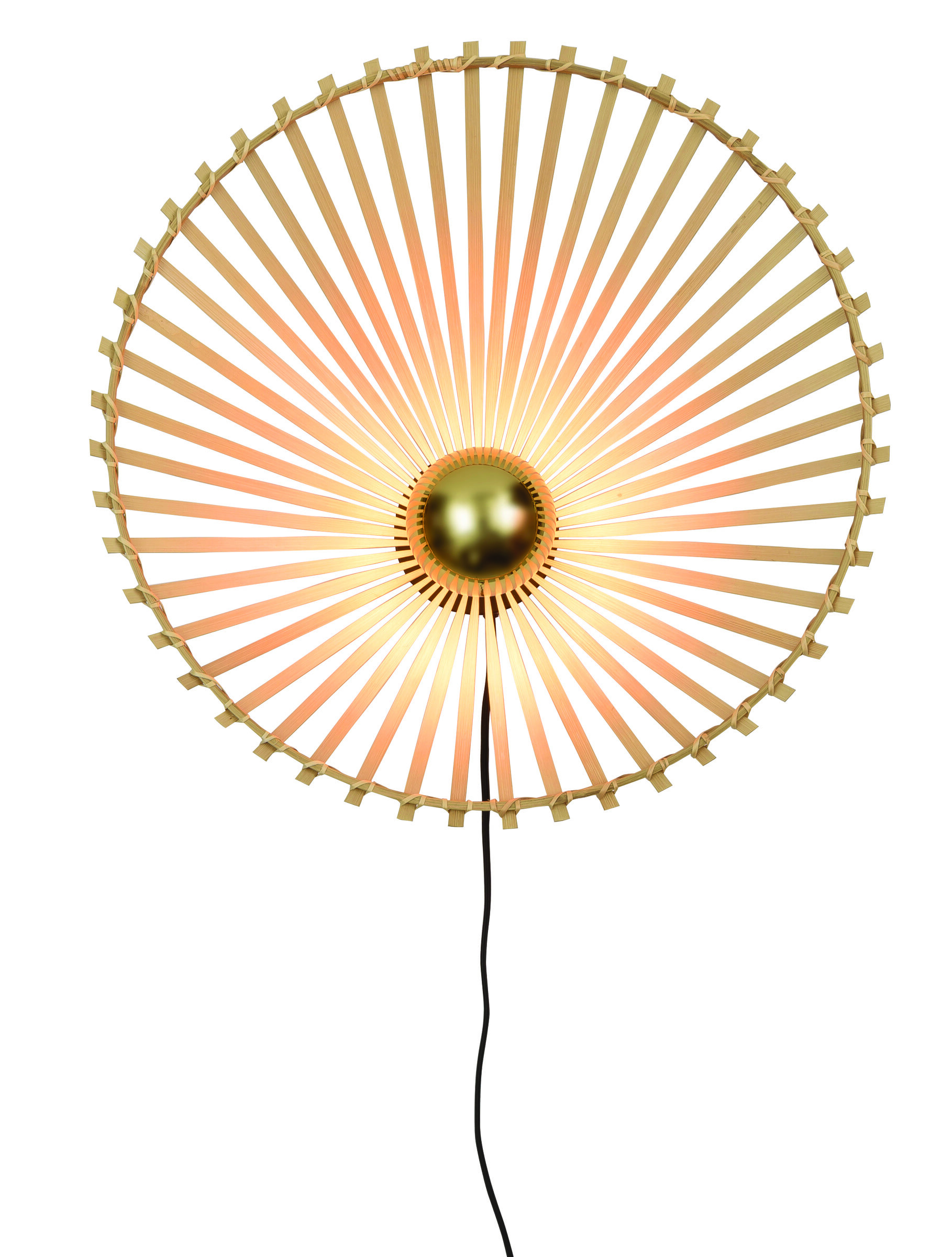 GOOD&MOJO Wandlamp 'Bromo' Medium, Bamboe, kleur Naturel - Afbeelding 2