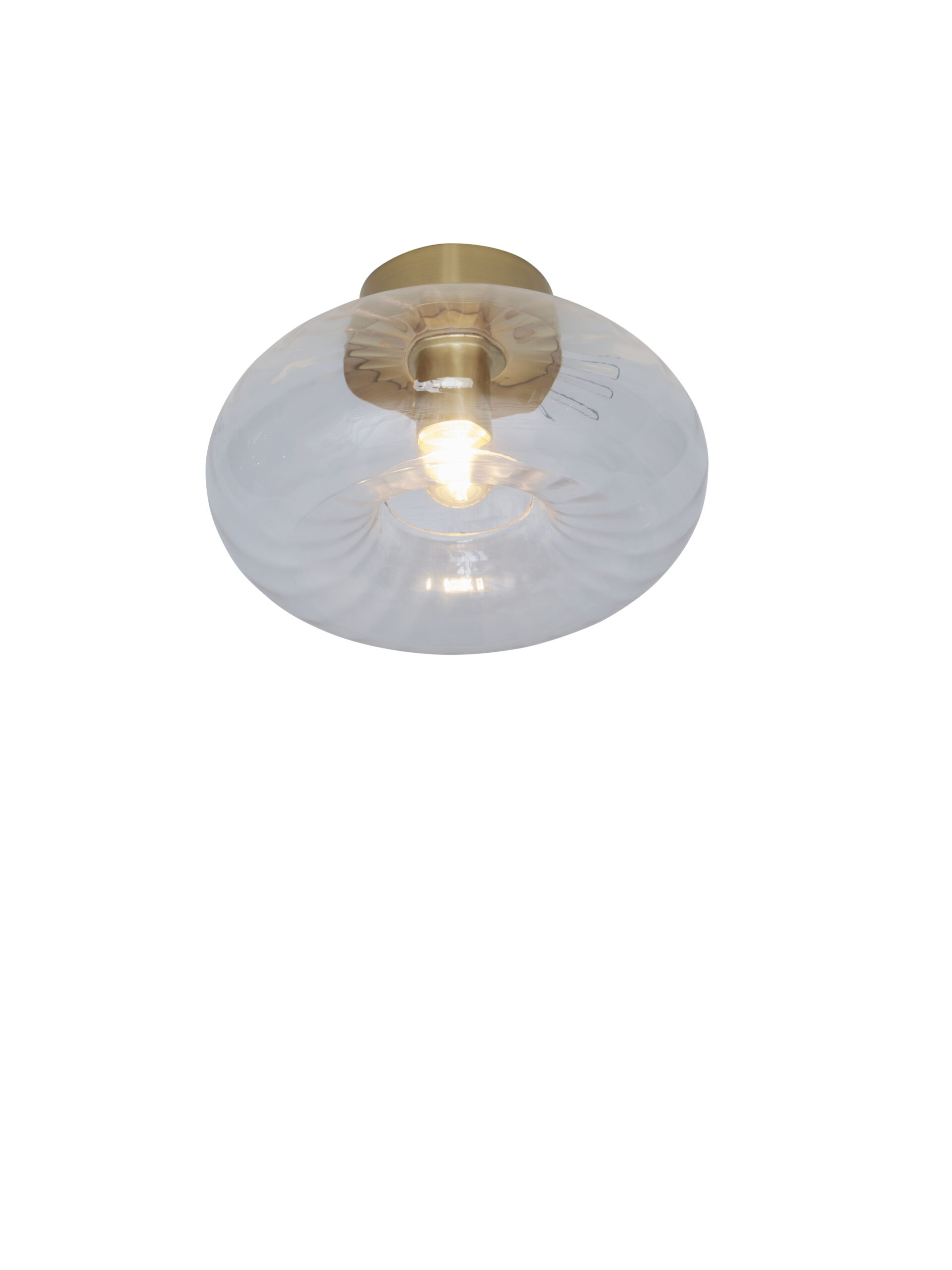 its about RoMi Plafondlamp 'Brussels' Glas, 28cm, kleur Goud - Afbeelding 2