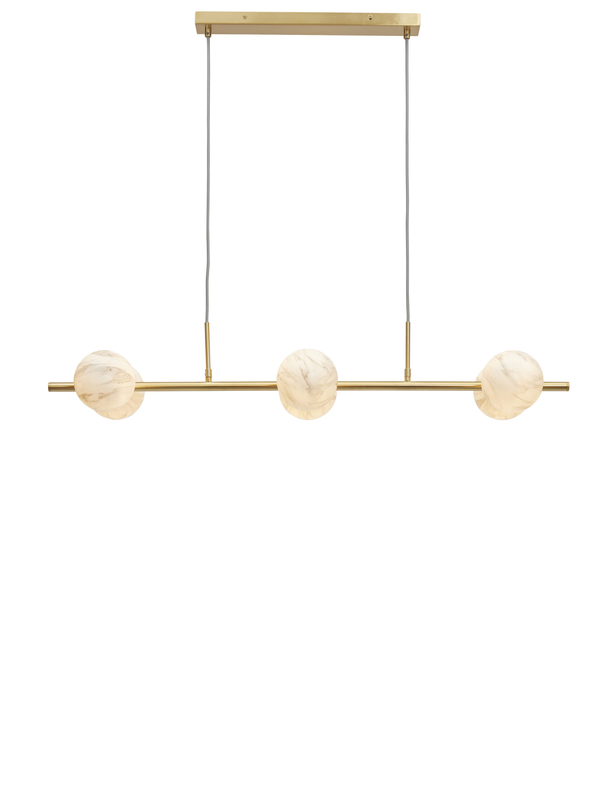 its about RoMi Hanglamp 'Carrara' 6-lamps, Marmerlook, kleur Wit - Afbeelding 3
