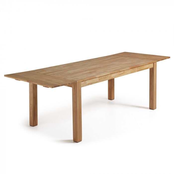 Kave Home uitschuifbare eettafel 'Isbel' eiken naturel, 180-260 x 90cm - Afbeelding 4