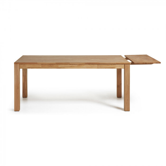 Kave Home uitschuifbare eettafel 'Isbel' eiken naturel, 180-260 x 90cm - Afbeelding 6