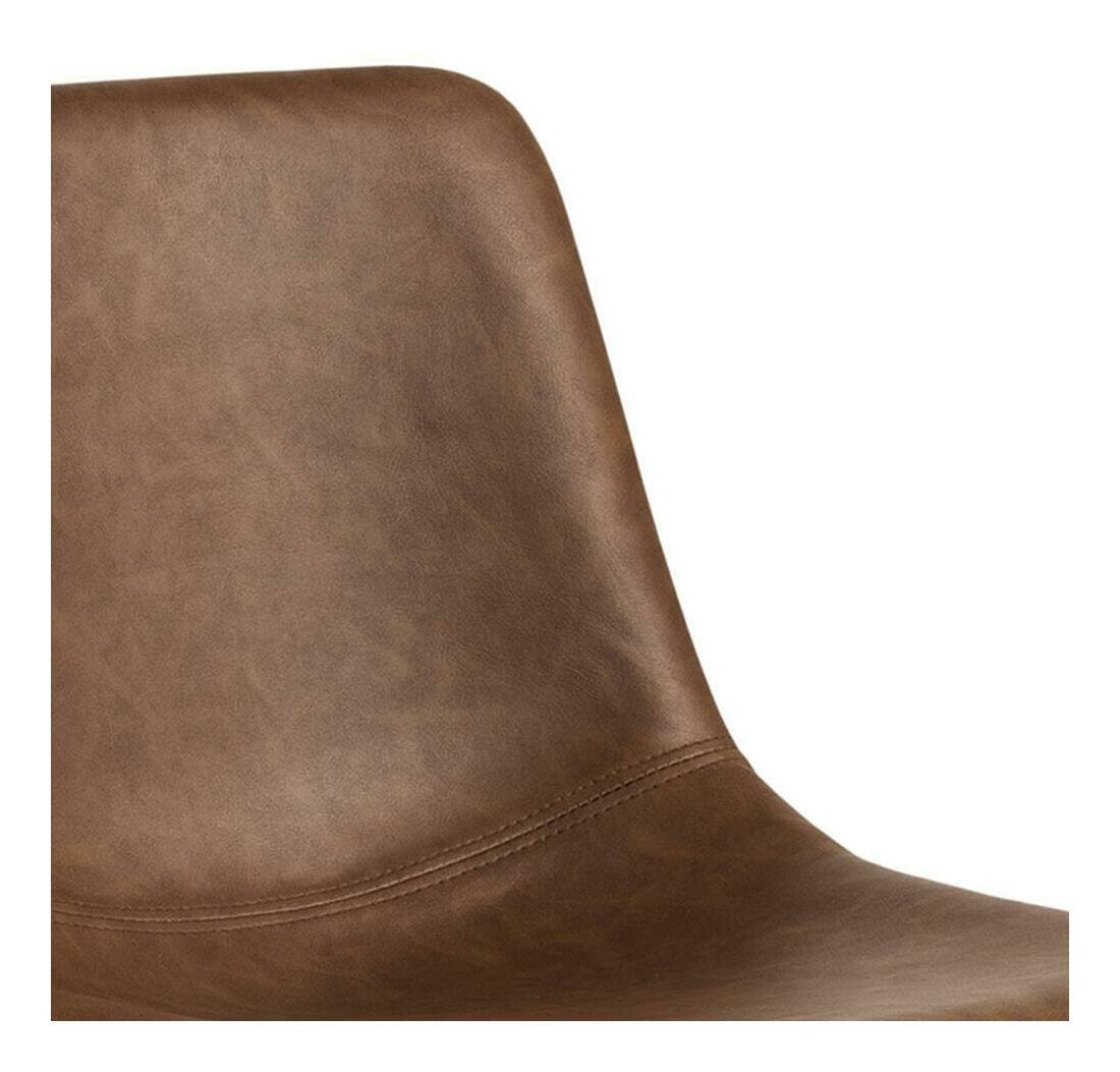 Bendt Barkruk 'Novi' PU, kleur Bruin - Afbeelding 5