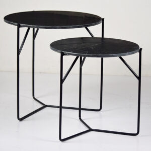 Livingfurn Bijzettafel 'Mason' Set van 2 stuks, kleur Zwart