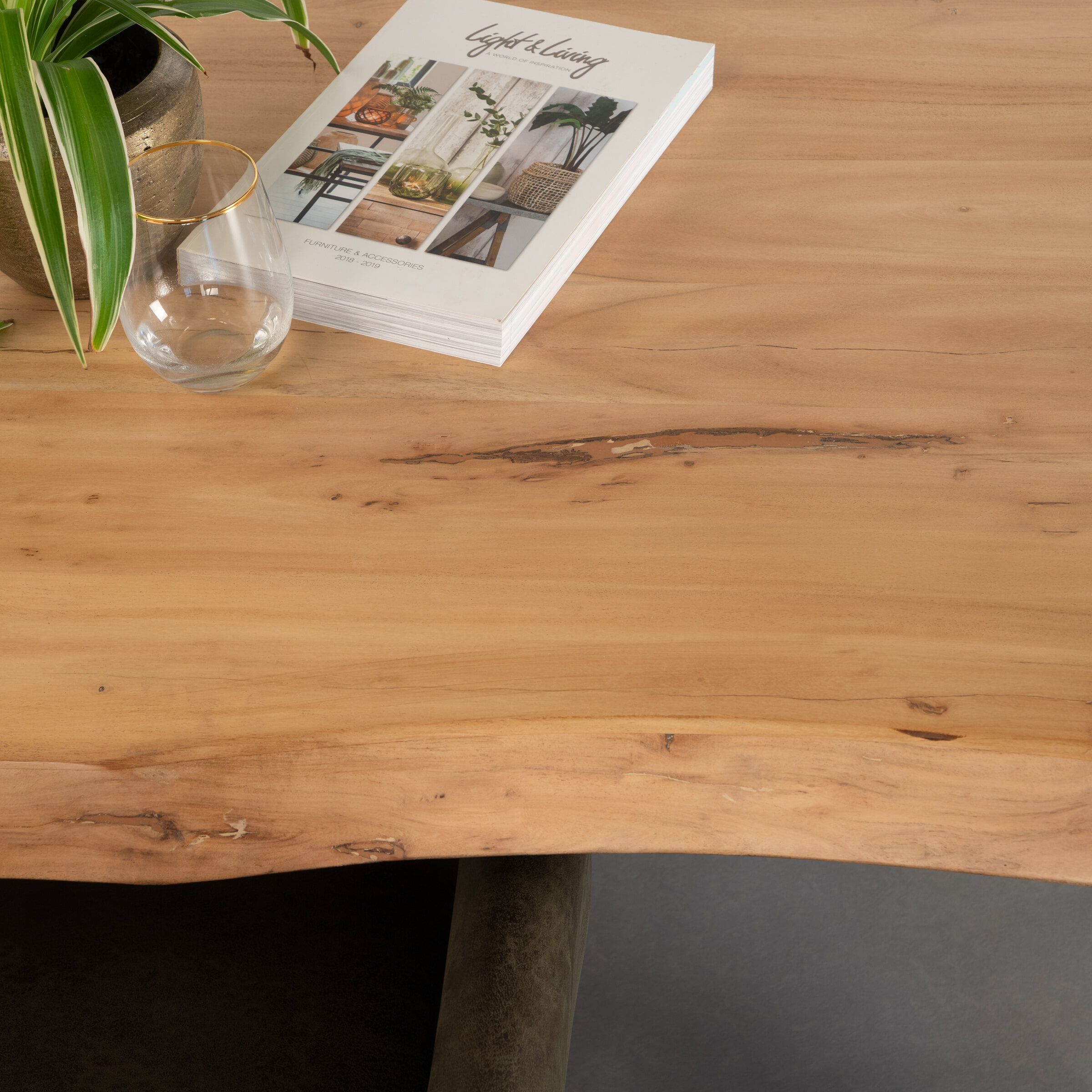 Sohome Boomstam Eettafel 'Rosalie' Acacia, 200 x 100cm - Afbeelding 3