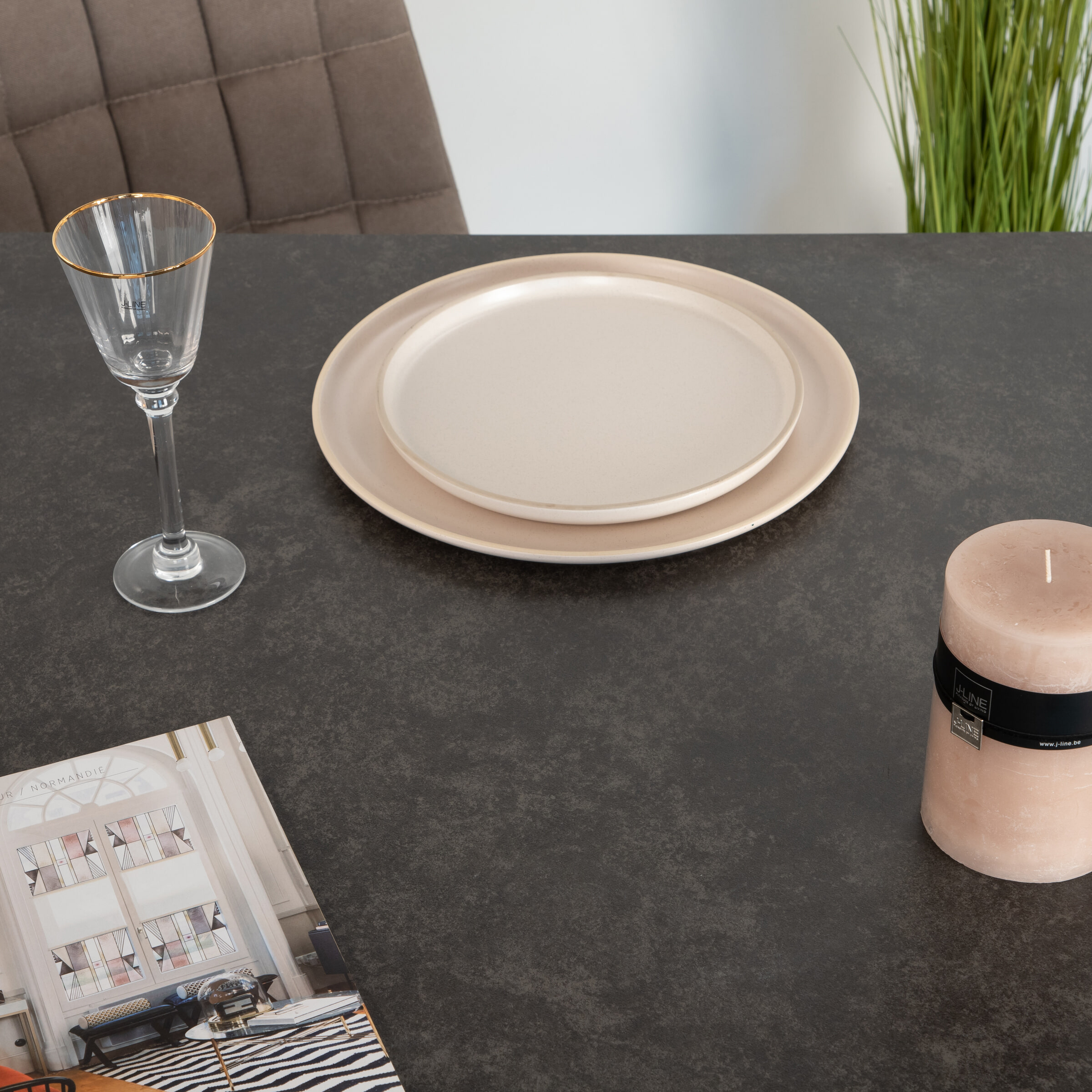 Sohome Eettafel 'Parker' Keramiek, 200 x 100cm, kleur Zwart - Afbeelding 3