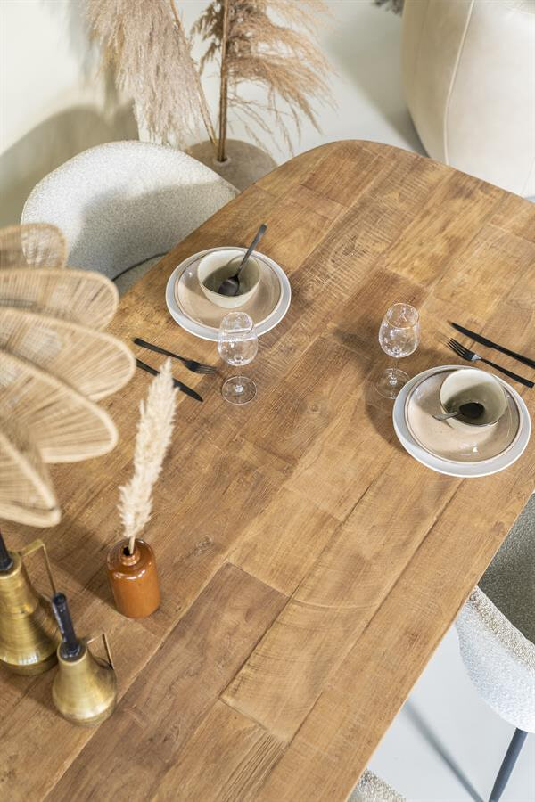 Eleonora Eettafel 'Tabassum' Teakhout, 220 x 100cm - Afbeelding 2