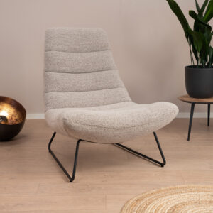 Sohome Fauteuil 'Otis' Bouclé, kleur Beige