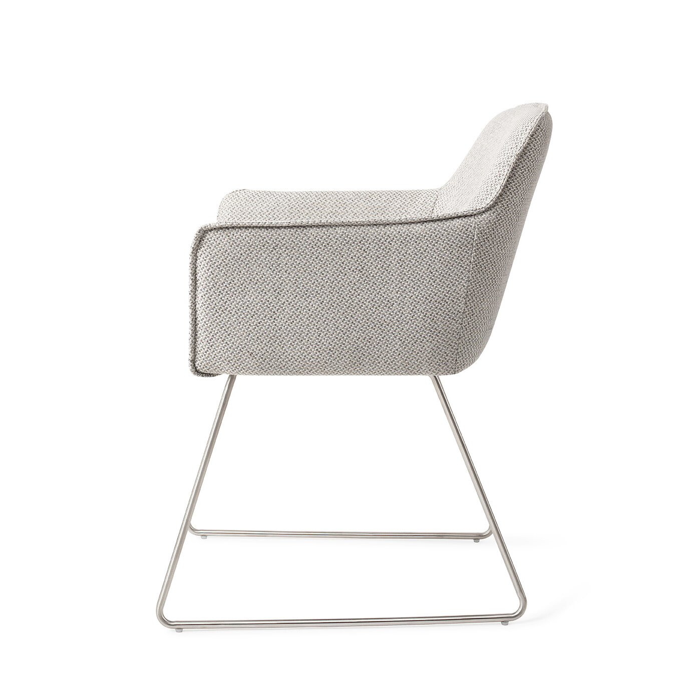 Jesper Home Eetkamerstoel 'Hofu' Slide Steel, kleur Checkers Charm - Afbeelding 4
