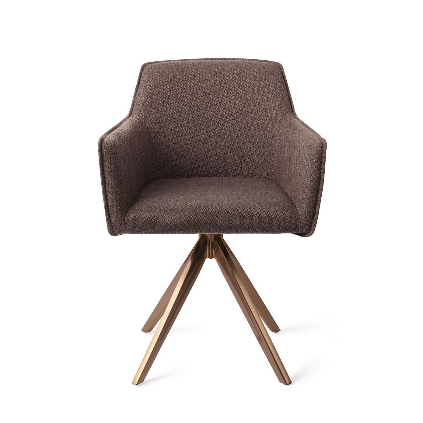 Jesper Home Eetkamerstoel 'Hofu' Turn Rose Gold, kleur Potters Clay - Afbeelding 2