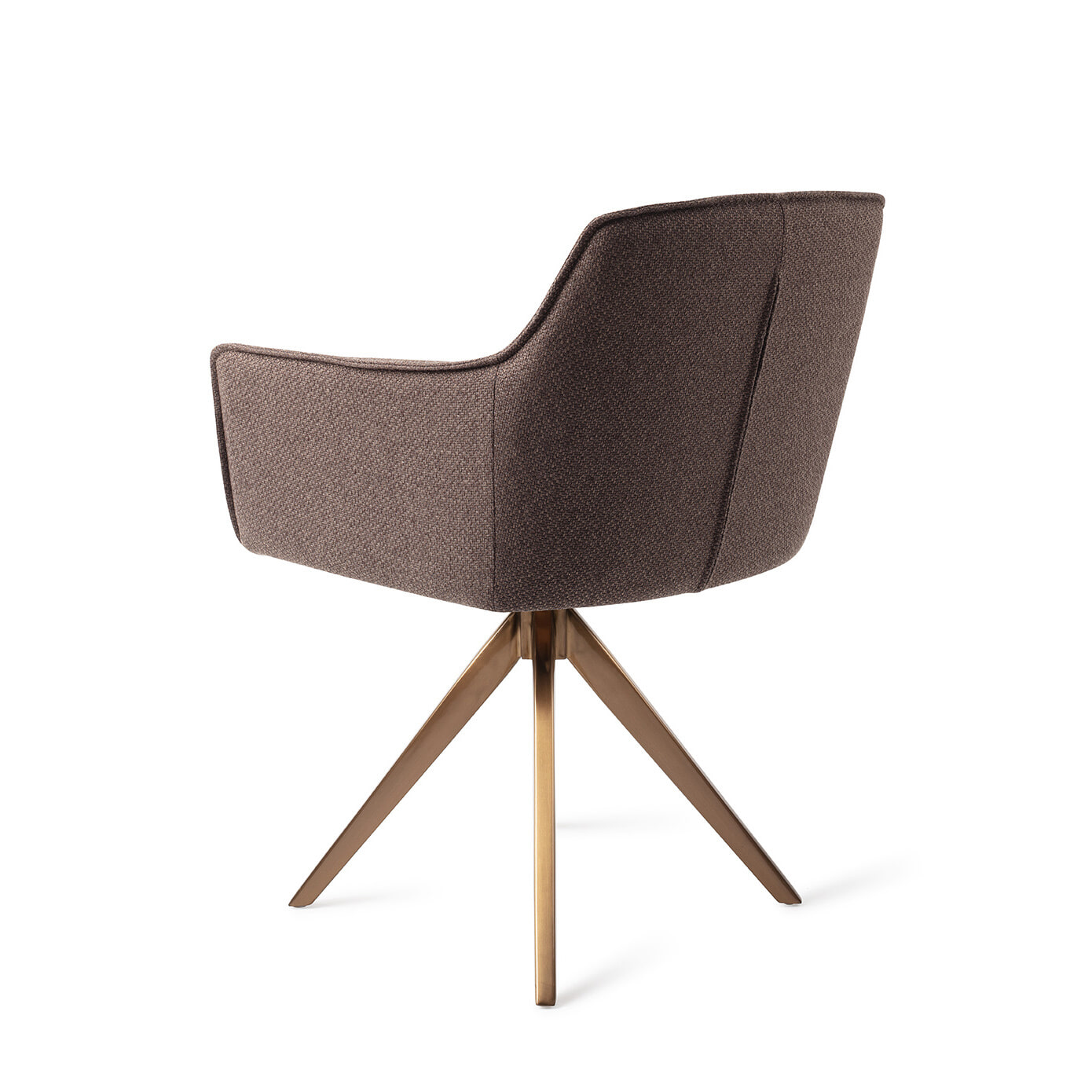 Jesper Home Eetkamerstoel 'Hofu' Turn Rose Gold, kleur Potters Clay - Afbeelding 3