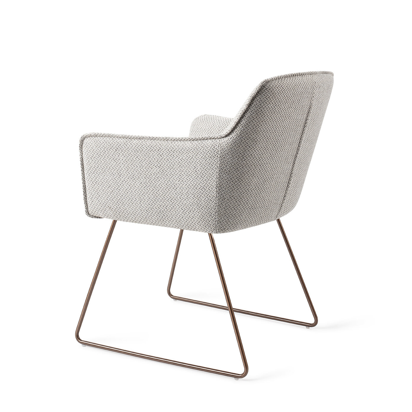 Jesper Home Eetkamerstoel 'Hofu' Slide Rose Gold, kleur Checkers Charm - Afbeelding 3