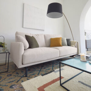 Kave Home 3-zits Bank 'Galene' 214cm, kleur Beige