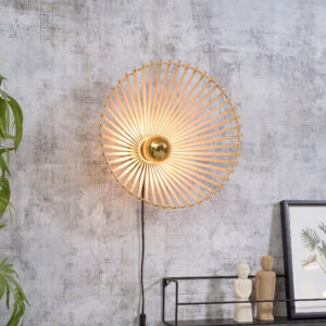 GOOD&MOJO Wandlamp 'Bromo' Medium, Bamboe, kleur Naturel