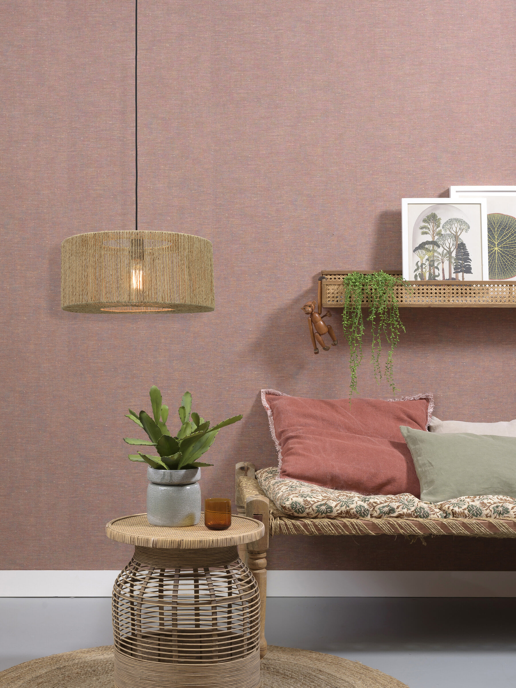 GOOD&MOJO Hanglamp 'Iguazu' Small, Jute, kleur Naturel - Afbeelding 5