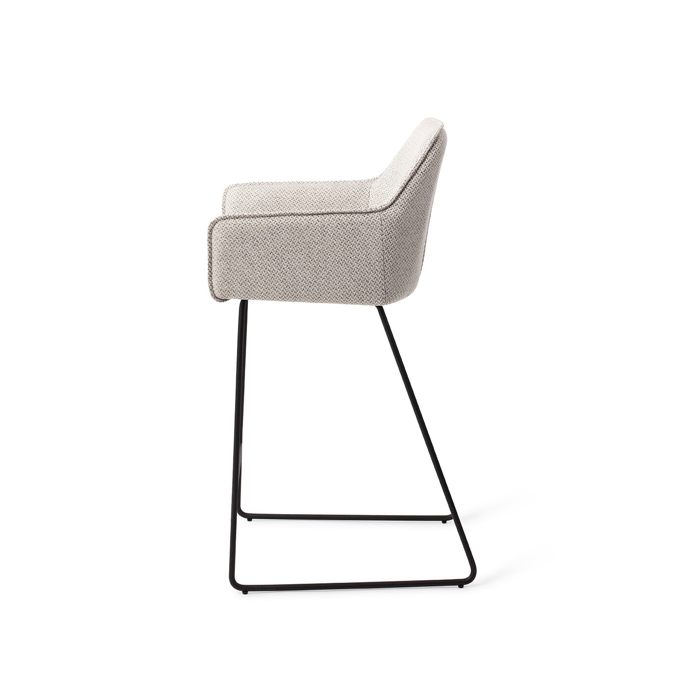 Jesper Home Barkruk 'Hofu' Slide Black, kleur Checkers Charm (zithoogte 65cm) - Afbeelding 3