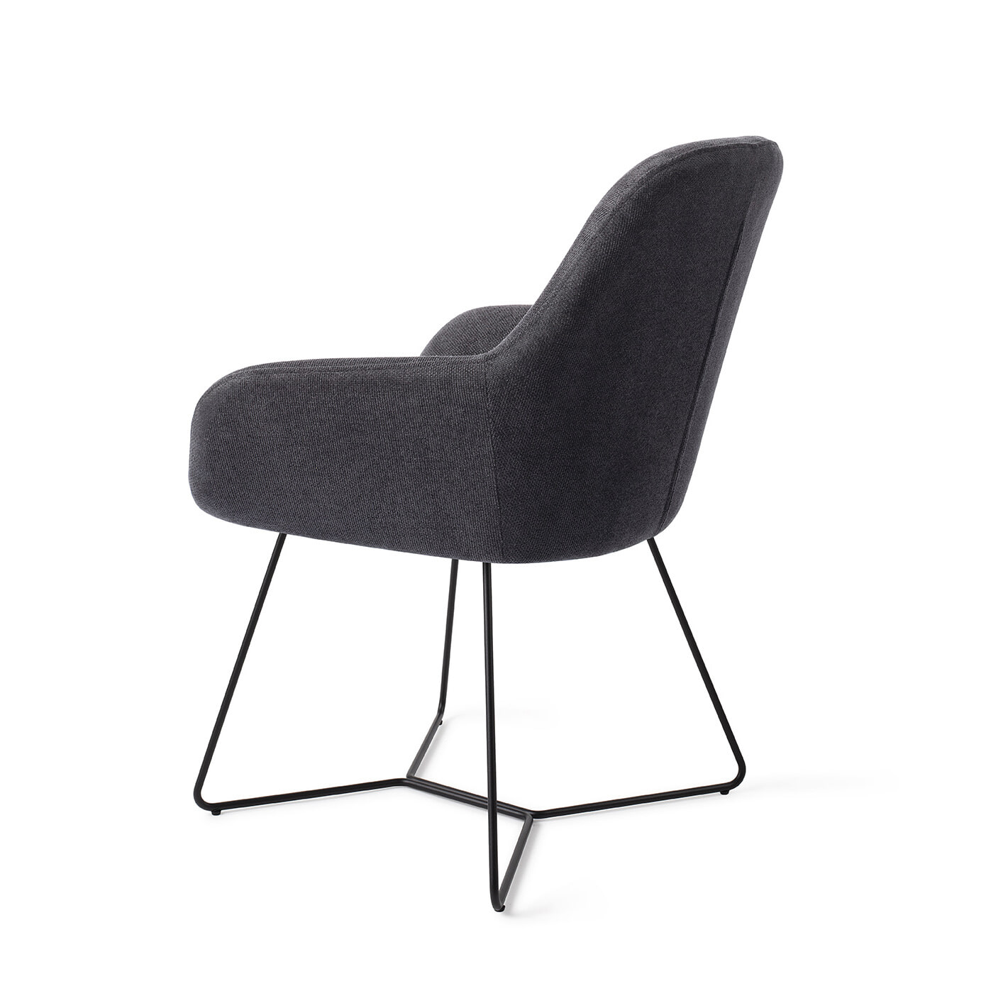 Jesper Home Eetkamerstoel 'Kushi' Beehive Black, kleur Black-Out - Afbeelding 4