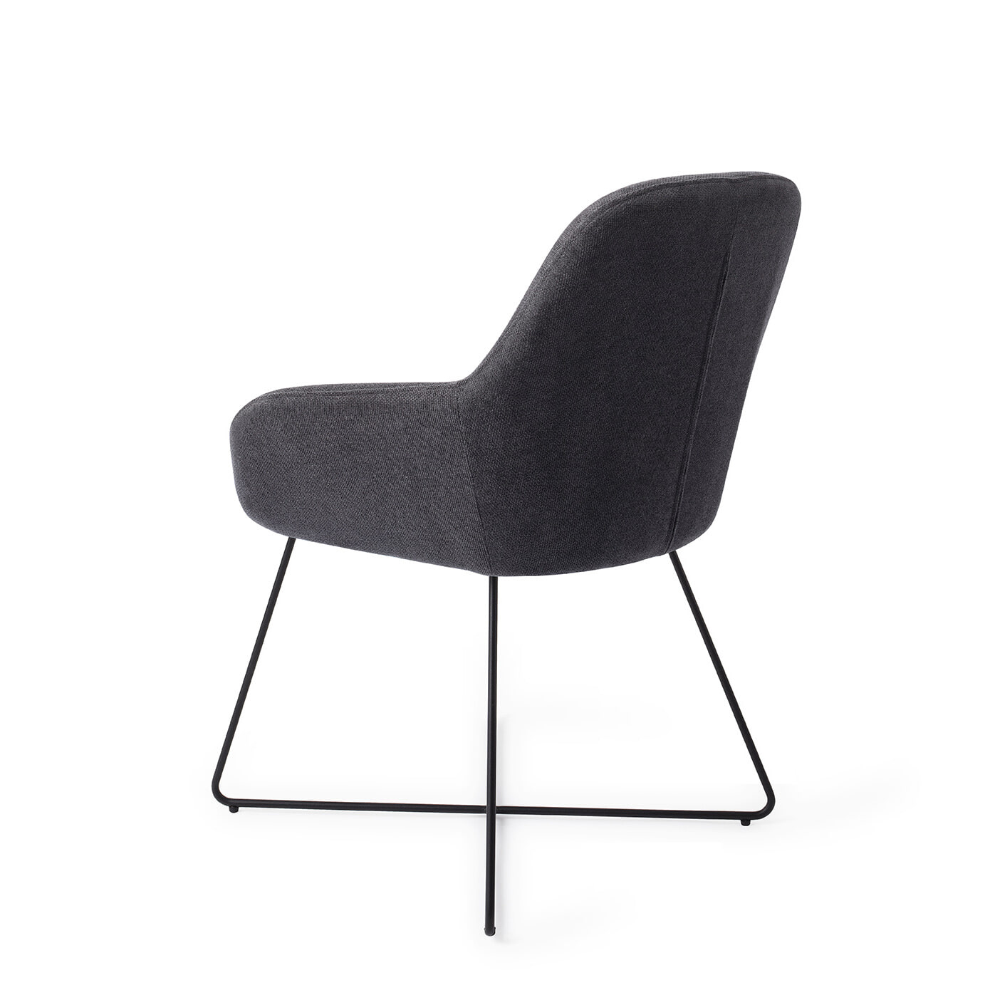 Jesper Home Eetkamerstoel 'Kushi' Cross Black, kleur Black-Out - Afbeelding 4