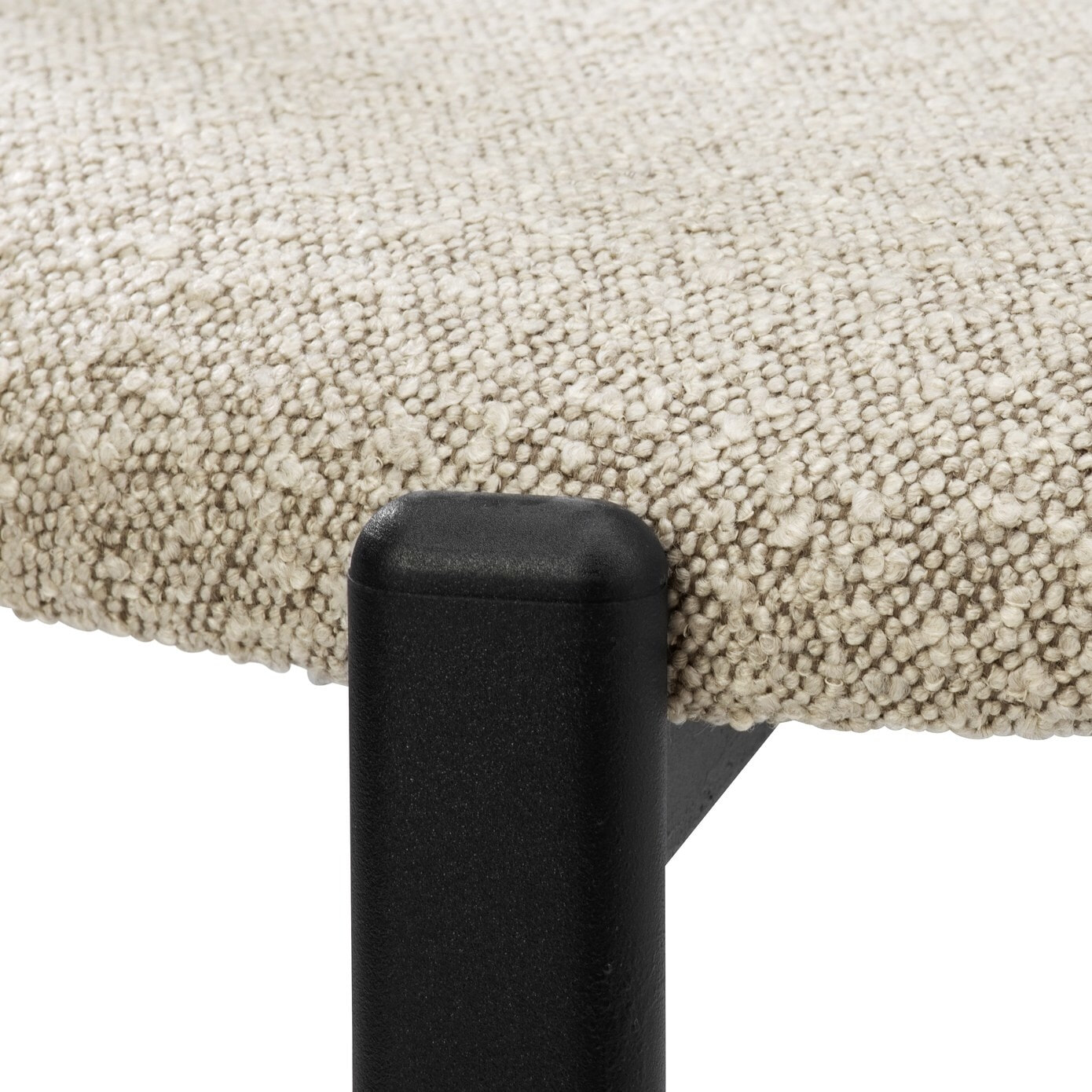 Jesper Home Eetkamerstoel 'Obu' Bouclé, kleur Raccoon - Afbeelding 4