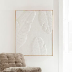 MUST Living Wanddecoratie 'Indian' Bananenblad, 127 x 102cm