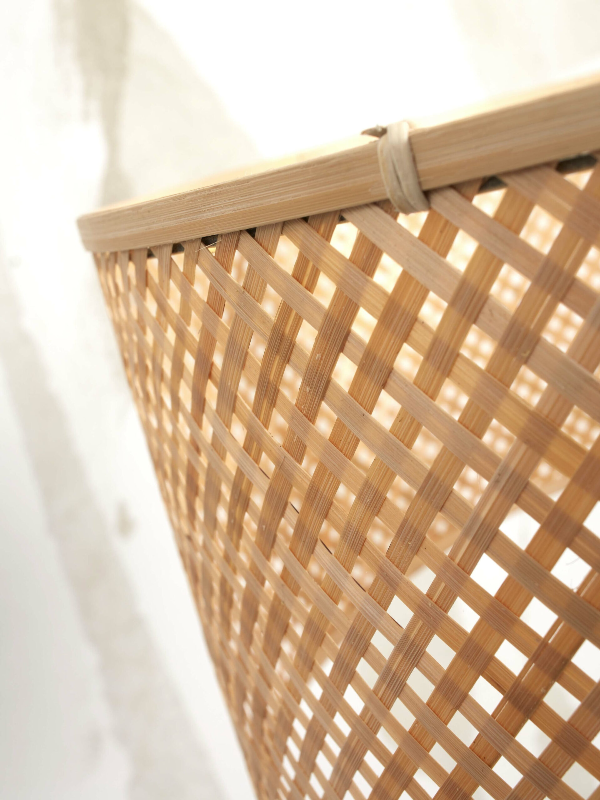 GOOD&MOJO Vloerlamp 'Java' Bamboe, 150cm, kleur Wit/Naturel - Afbeelding 7