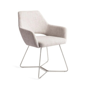 Jesper Home Eetkamerstoel 'Yanai' Beehive Steel, kleur Pigeon