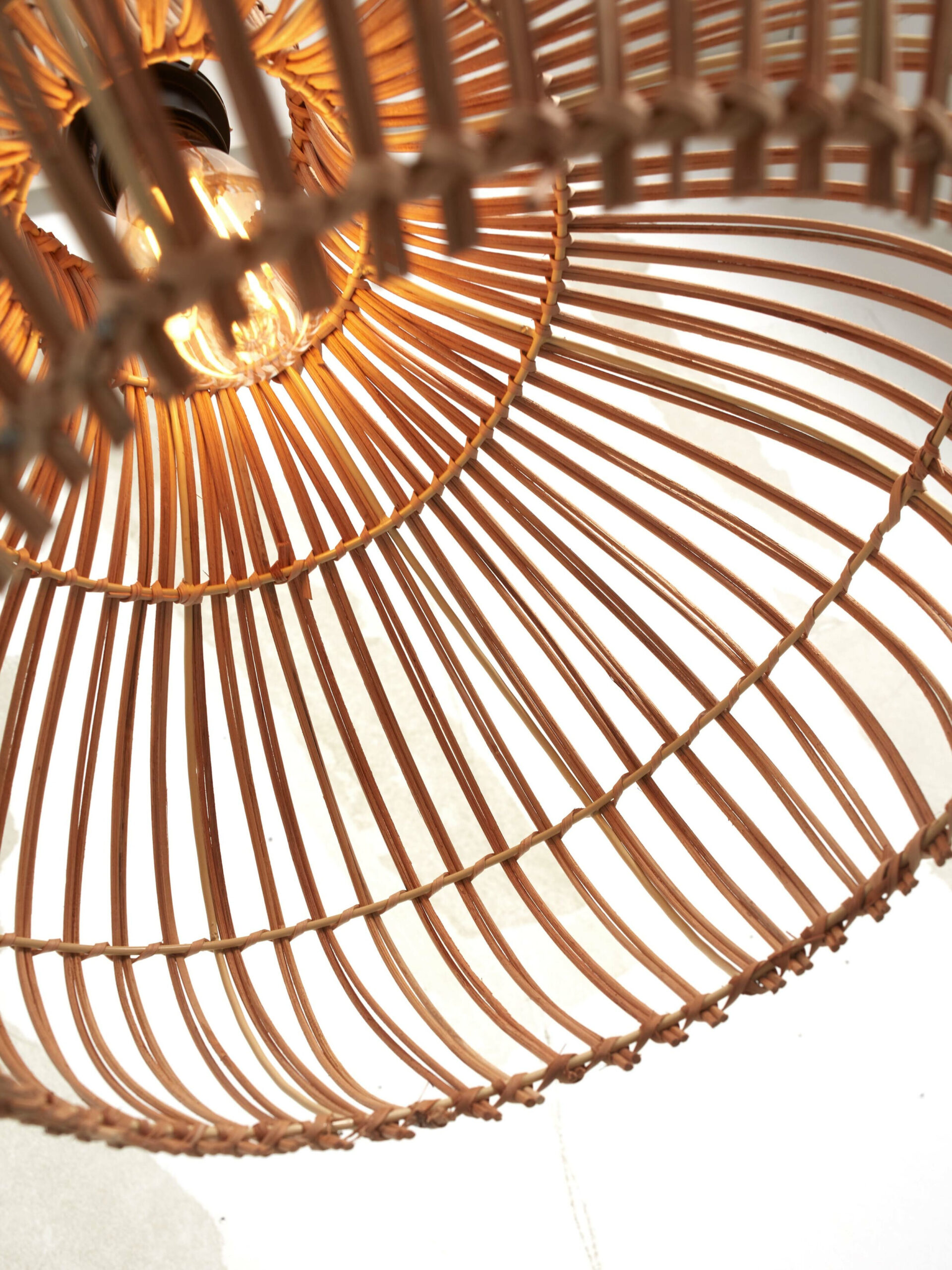 GOOD&MOJO Hanglamp 'Kalahari' Rotan, 32cm, kleur Naturel - Afbeelding 3