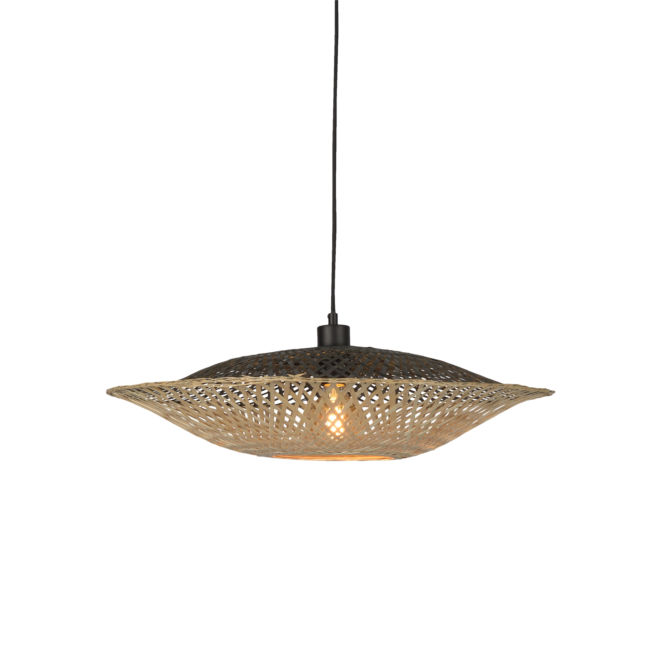 GOOD&MOJO Hanglamp 'Kalimantan' 44cm, Bamboe, kleur Naturel - Afbeelding 2