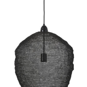 Light & Living Hanglamp 'Nikki' 45cm, gaas glans zwart