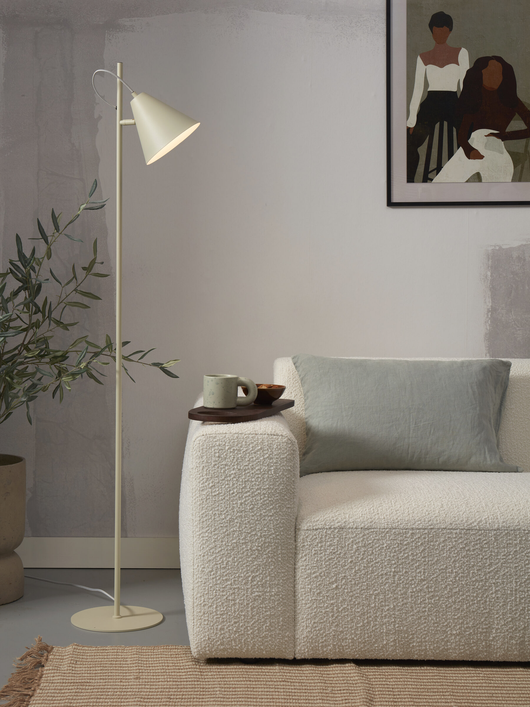 its about RoMi Vloerlamp 'Lisbon' 151cm, kleur Lichtgroen - Afbeelding 7