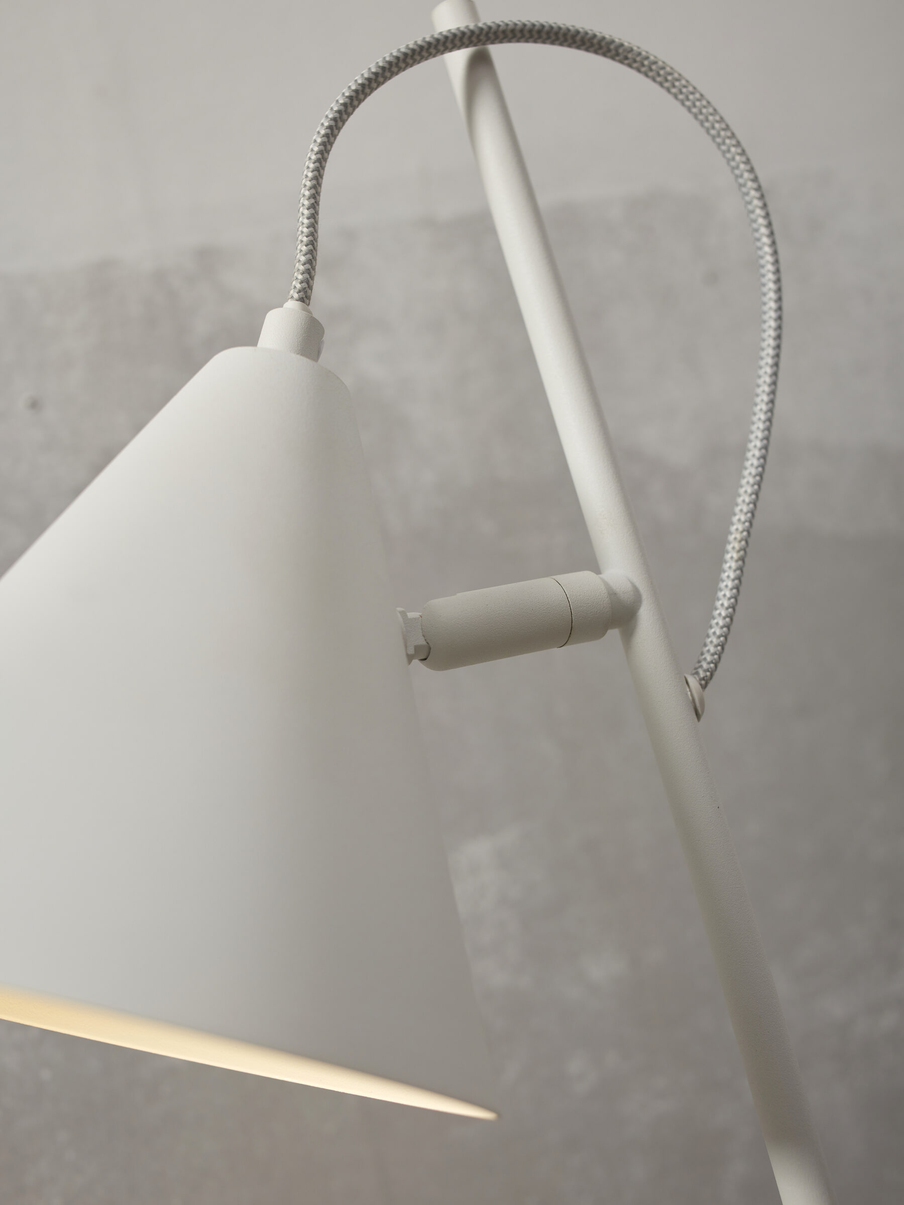 its about RoMi Tafellamp 'Lisbon' 50cm, kleur Wit - Afbeelding 3