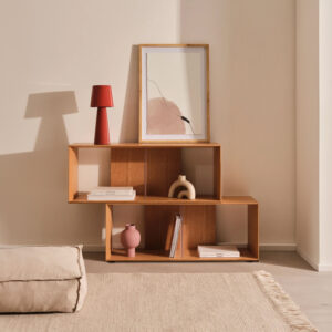 Kave Home Modulair Wandrek 'Litto' Eiken, 76 x 101 cm