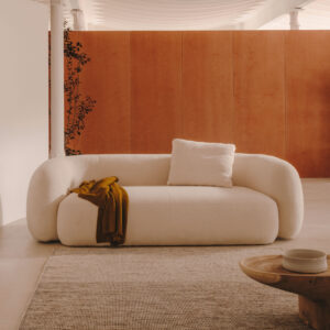 Kave Home 3-zits Bank 'Martina' Bouclé