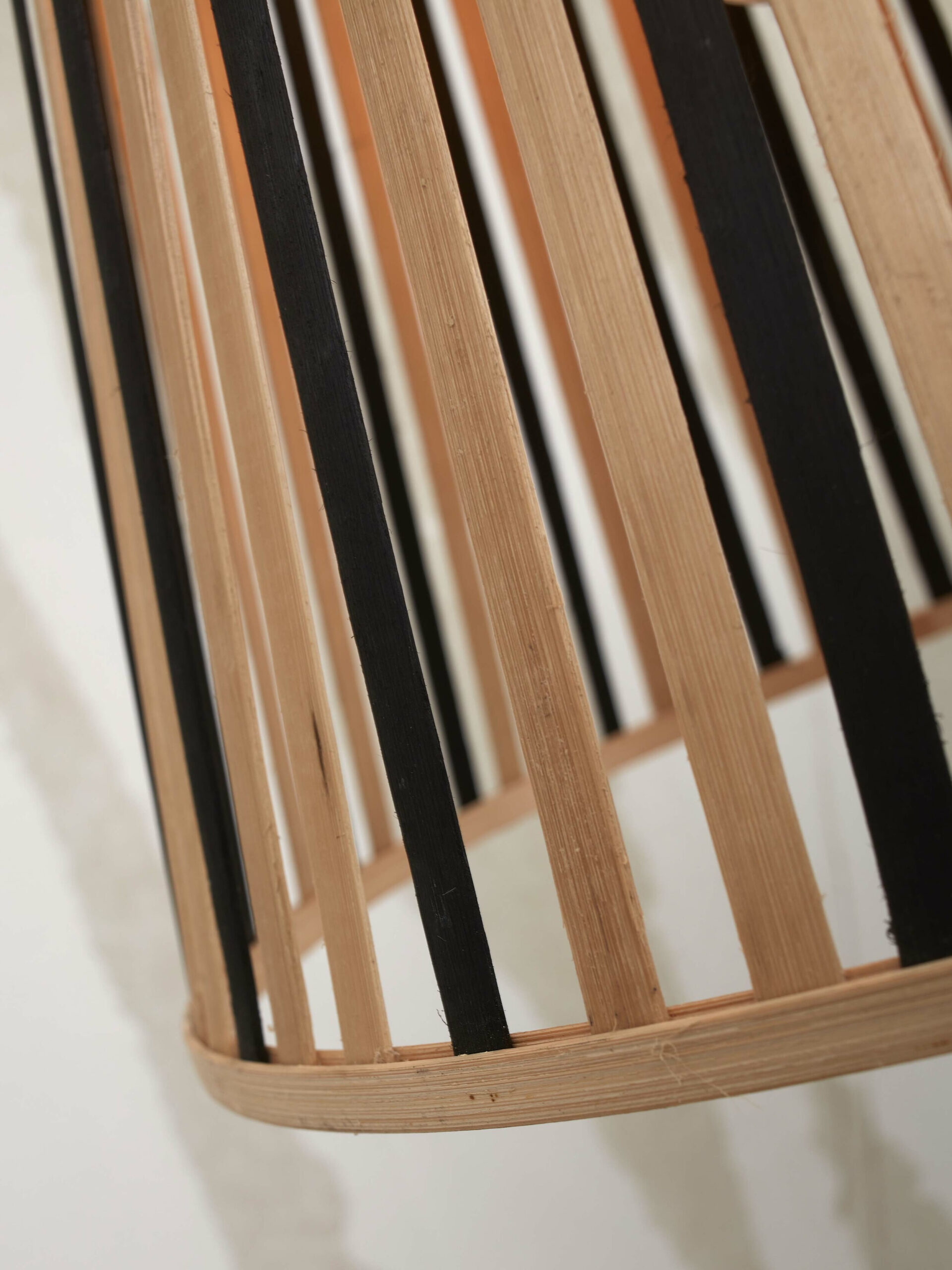 GOOD&MOJO Hanglamp 'Merapi' Bamboe, 30cm, kleur Naturel/Zwart - Afbeelding 3