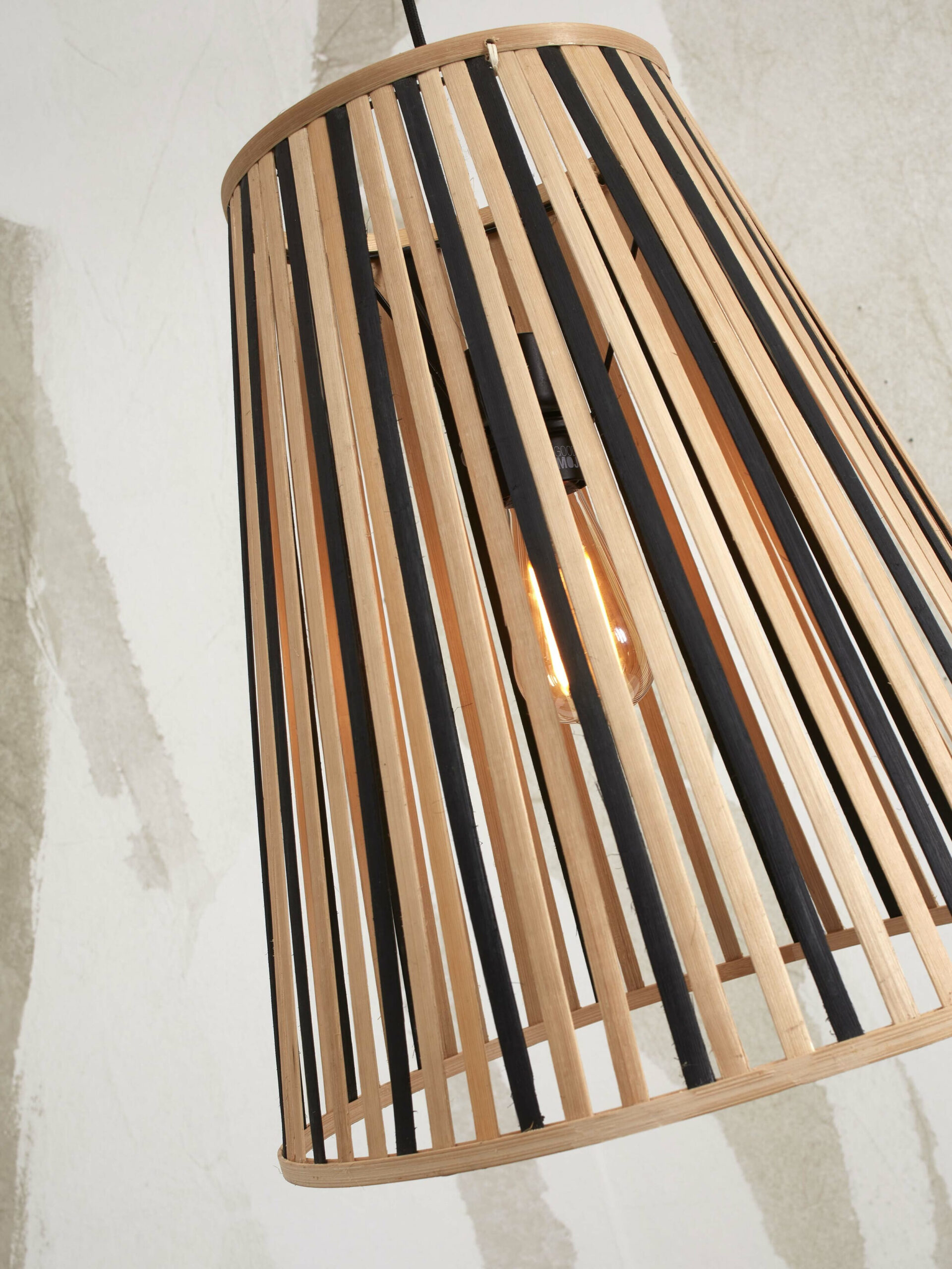 GOOD&MOJO Hanglamp 'Merapi' Bamboe, 30cm, kleur Naturel/Zwart - Afbeelding 5