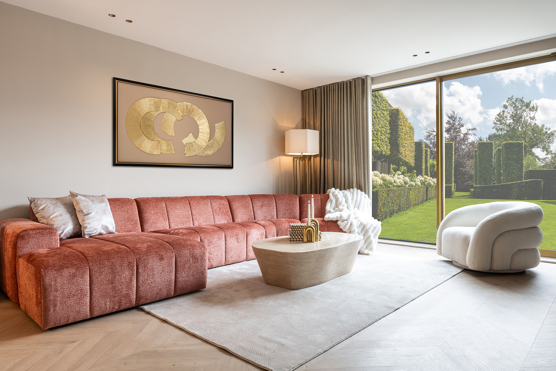 Richmond Draaifauteuil 'Arcus' kleur Wit - Afbeelding 2