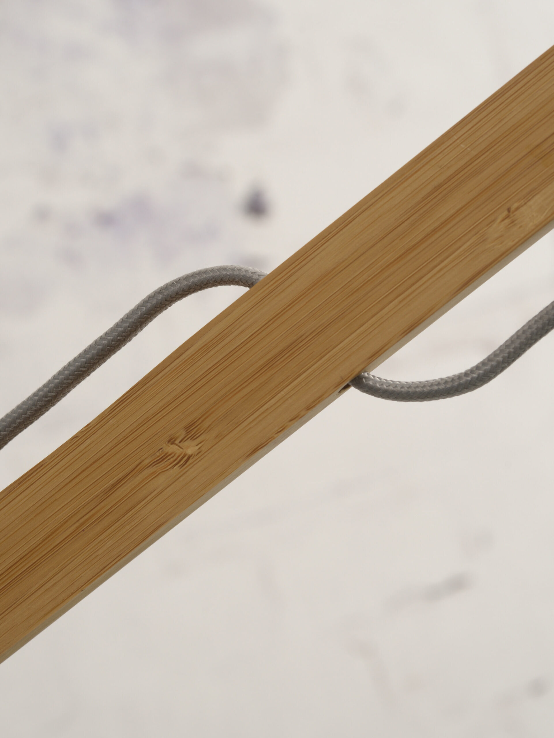 GOOD&MOJO Vloerlamp 'Montblanc' Bamboe en Eco linnen, 207cm, kleur Denimblauw - Afbeelding 3