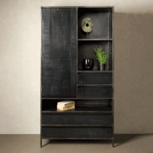 Tower Living Opbergkast 'Paterno' 190 x 100cm, kleur Zwart