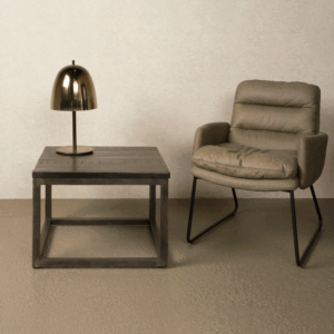 Tower Living Bijzettafel 'Paterno' kleur Zwart, 60 x 60cm