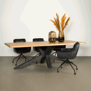 Tower Living Eettafel 'Sovana' Acacia Boomstam kleur Naturel, 260 x 100cm