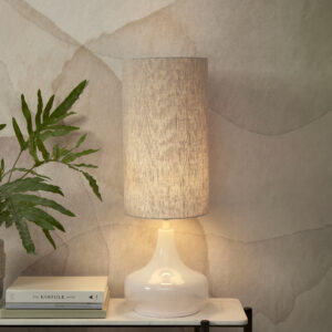 its about RoMi Tafellamp 'Reykjavik' Linnen, 75cm, kleur Beige