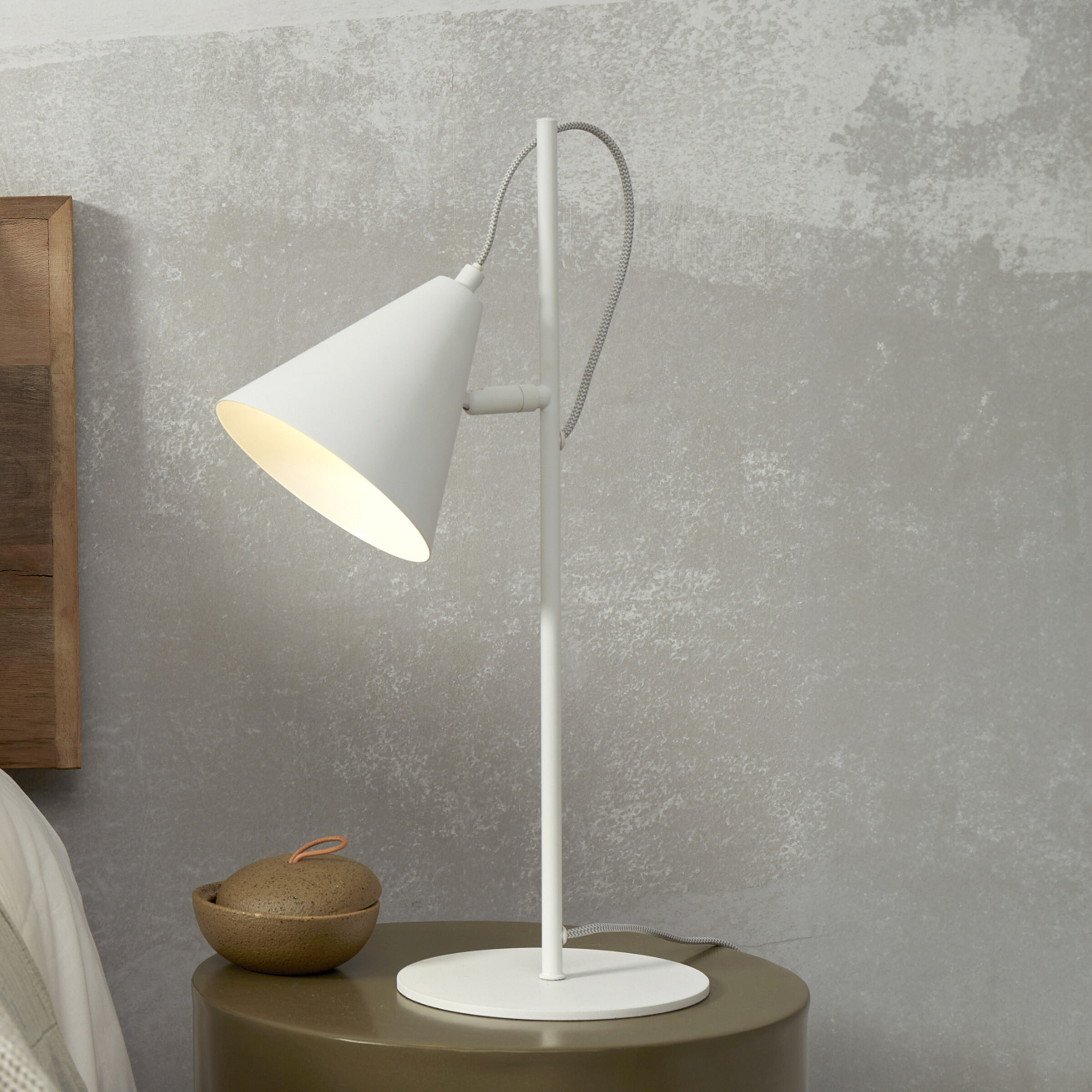 its about RoMi Tafellamp 'Lisbon' 50cm, kleur Wit