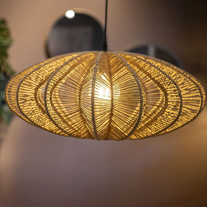 By-Boo Hanglamp 'Nimbus' kleur Naturel - Afbeelding 4